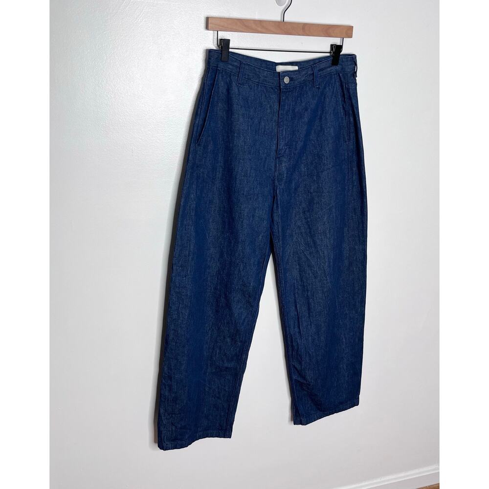 COS Wide Leg Jeans Women’s 8 Blue High Rise Denim Pants - Picture 2 of 11